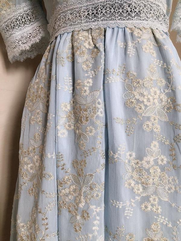 Tingfly Sweet Soft Girl A Line Dress Summer Lace Embroidery Button Decor Party Dresses Casual Street Boho Vestidos Midi Feminino 220510