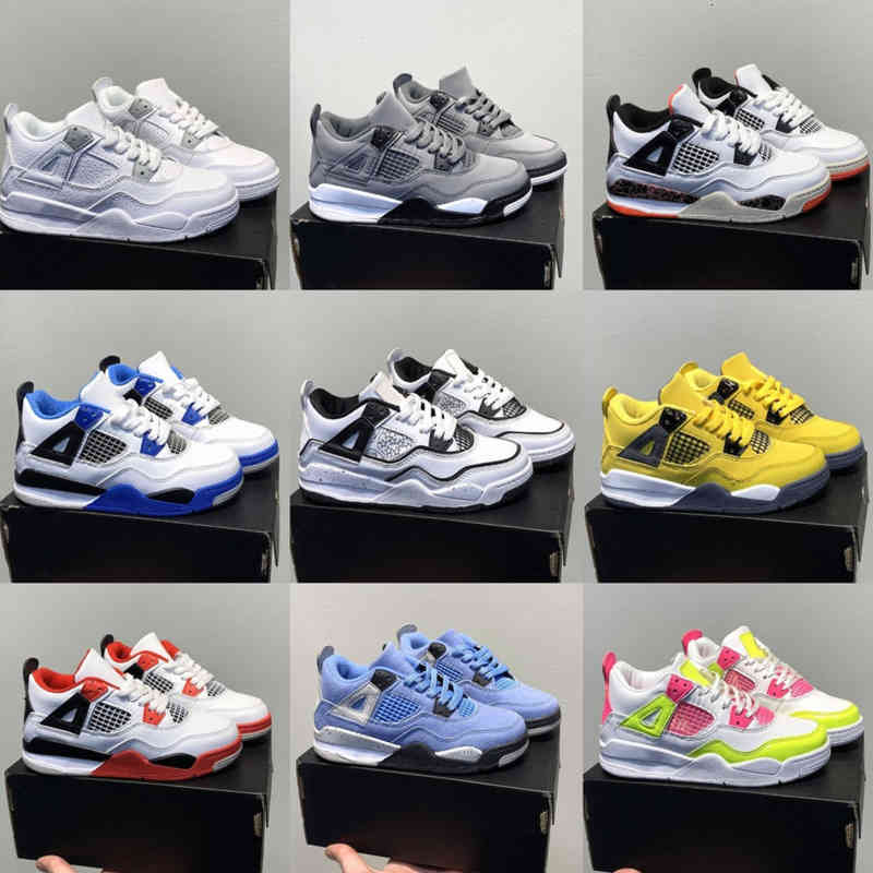 Kids Toddler Mid 4 4s Basketball Shoes Infants Preschool Jumpman Iv Sports Sneakers Trainers White Oreo Back Cat University Blue Mocha, 10217803 
Kids Toddler Mid 4 4s Basketball Shoes Infants Preschool Jumpman Iv Sports Sneakers Trainers White Oreo Back Cat University Blue Mocha, 10217803