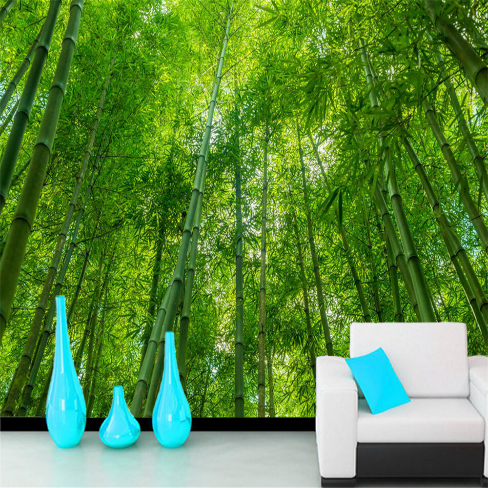 Papel de parede Bamboo forest wallpaper nature background 3d wallpaper mural,living room tv wall bedroom wall papers home decor