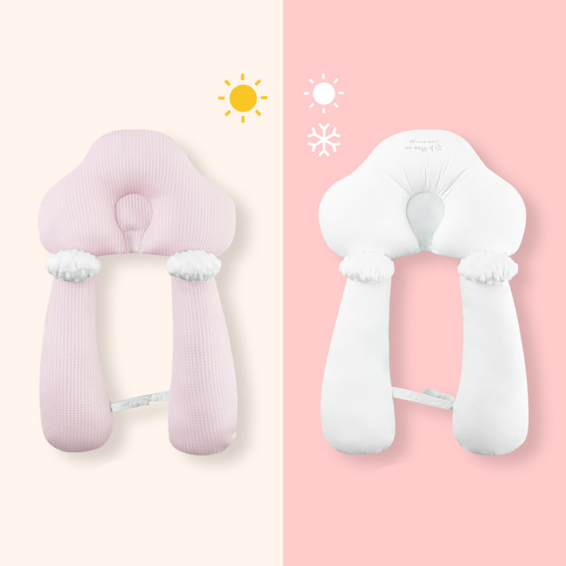 Baby Pillow Honeycomb Breathable born Head Positioner Cloud Shape Removable Adjustable AntiStartle Baby Flat Head Cushion 220519