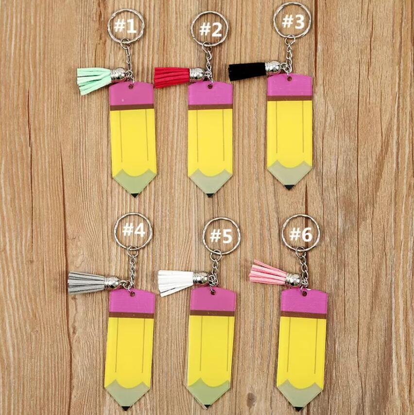 DIY Pencil Keychain Blank Acrylic Keyring with Tassel Party Favor Backpack Hanging Pendant
DIY Pencil Keychain Blank Acrylic Keyring with Tassel Party Favor Backpack Hanging Pendant