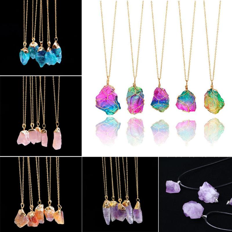 Pendant Necklaces Reiki Necklace Natural Crystal Gemstone Stone Quartz Healing Chakra 
Pendant Necklaces Reiki Necklace Natural Crystal Gemstone Stone Quartz Healing Chakra