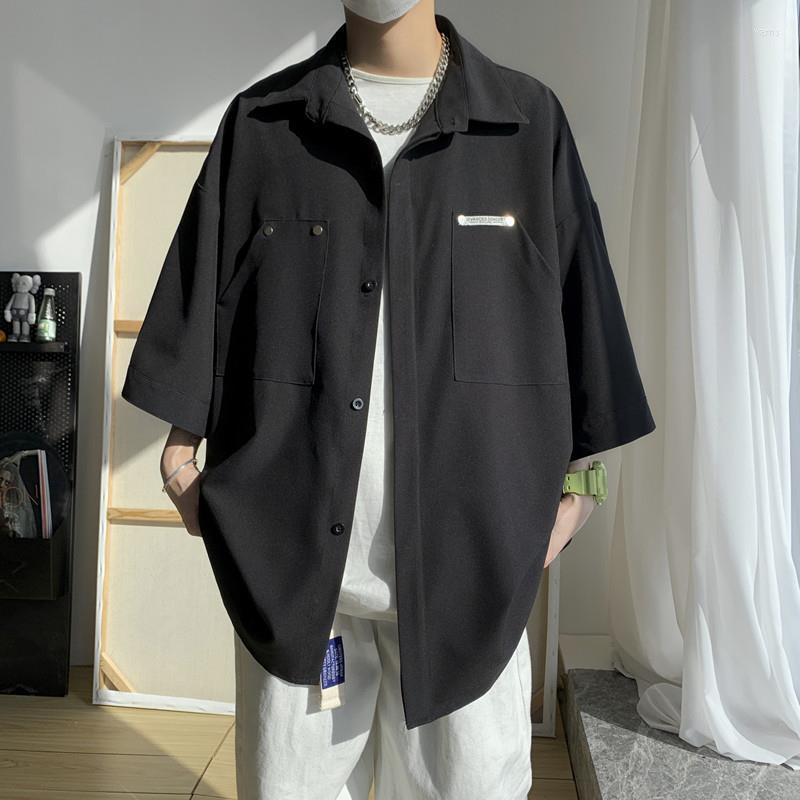 Summer Short Sleeve Shirt Men's Trend Handsome Sunscreen Coat 7-sleeve Korean Large Size Vests, Black
Summer Short Sleeve Shirt Men's Trend Handsome Sunscreen Coat 7-sleeve Korean Large Size Vests, Black
