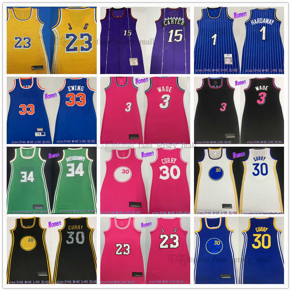 Retro Mitchell and Ness Women Basketball jerseys Skirt 34 Giannis 3 Dwyane 23 James Wade 30 Stephen Vince Antetokounmpo Curry Ewing Penny Carter 33 Patrick Hardaway, Picture(with team log)
Retro Mitchell and Ness Women Basketball jerseys Skirt 34 Giannis 3 Dwyane 23 James Wade 30 Stephen Vince Antetokounmpo Curry Ewing Penny Carter 33 Patrick Hardaway, Picture(with team log)