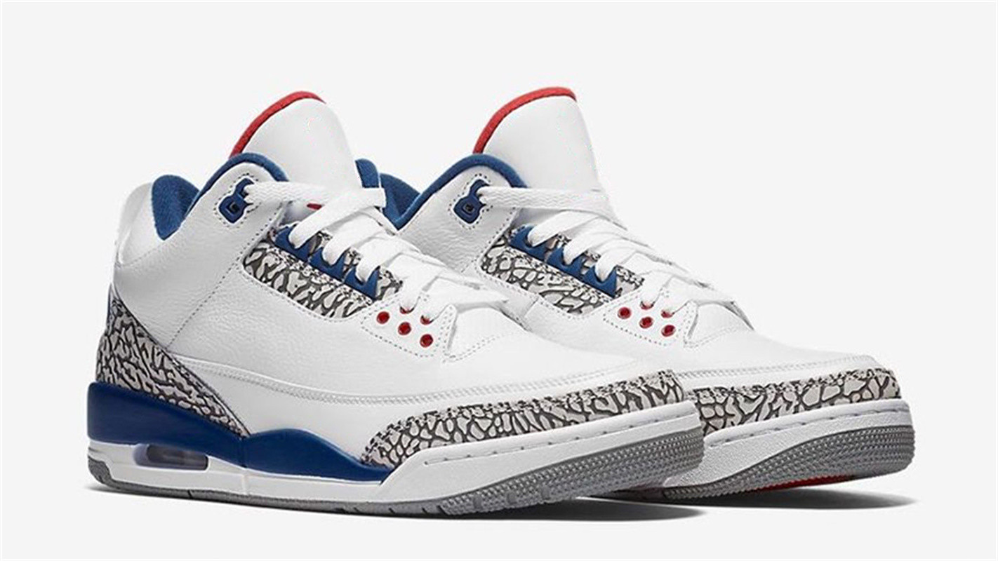 Shoes Mens 3 True Blue Basketball White Cement Grey Jumpman III Designer Sports Sneakers Size US7-13, All with original symbol
Shoes Mens 3 True Blue Basketball White Cement Grey Jumpman III Designer Sports Sneakers Size US7-13, All with original symbol