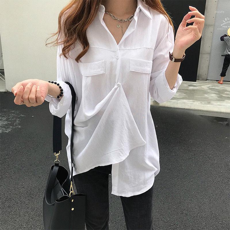 Women's Blouses & Shirts Women Spring Summer Style Loose Long Sleeve Turn-down Collar Blusas Tops DD2365, Blue
Women's Blouses & Shirts Women Spring Summer Style Loose Long Sleeve Turn-down Collar Blusas Tops DD2365, Blue
