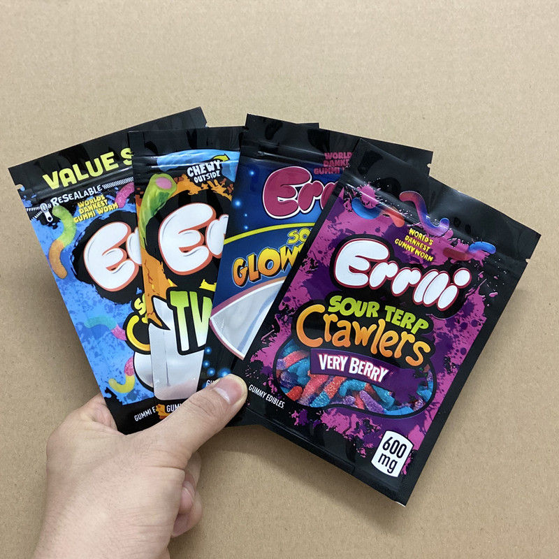 errlli sour brite crawlers packaging bags 600mg mylar small plastic packing sours gummy edibles gummies original pack package bag wholesale
errlli sour brite crawlers packaging bags 600mg mylar small plastic packing sours gummy edibles gummies original pack package bag wholesale