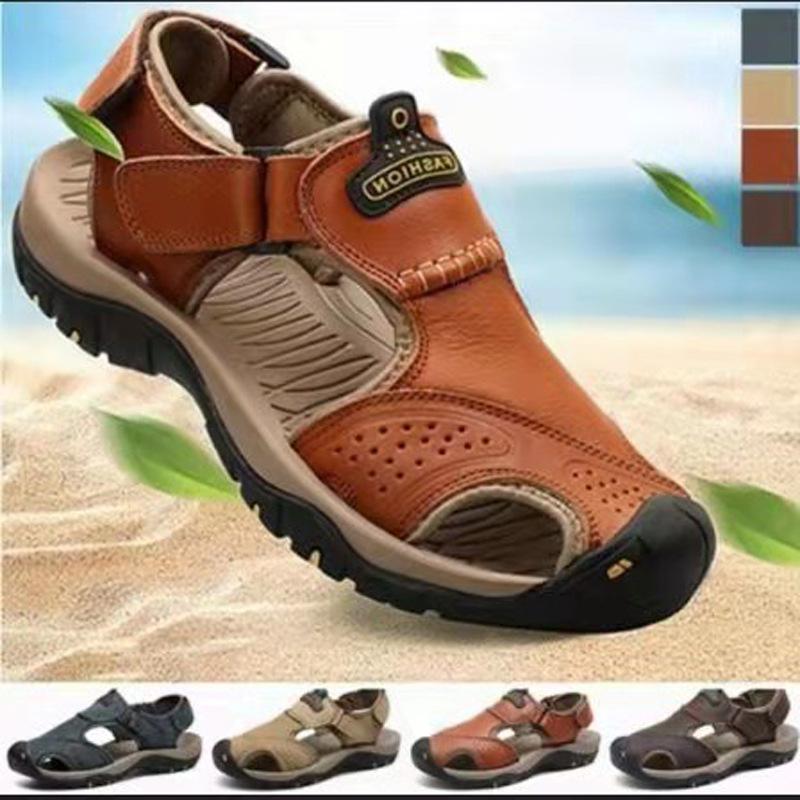 Sandals Men's Leather 2022 Male Casual Summer Flip Flops Slippers For Man Genuine Luxury Beach And Sea Sports ShoesSandals, Ade304
Sandals Men's Leather 2022 Male Casual Summer Flip Flops Slippers For Man Genuine Luxury Beach And Sea Sports ShoesSandals, Ade304