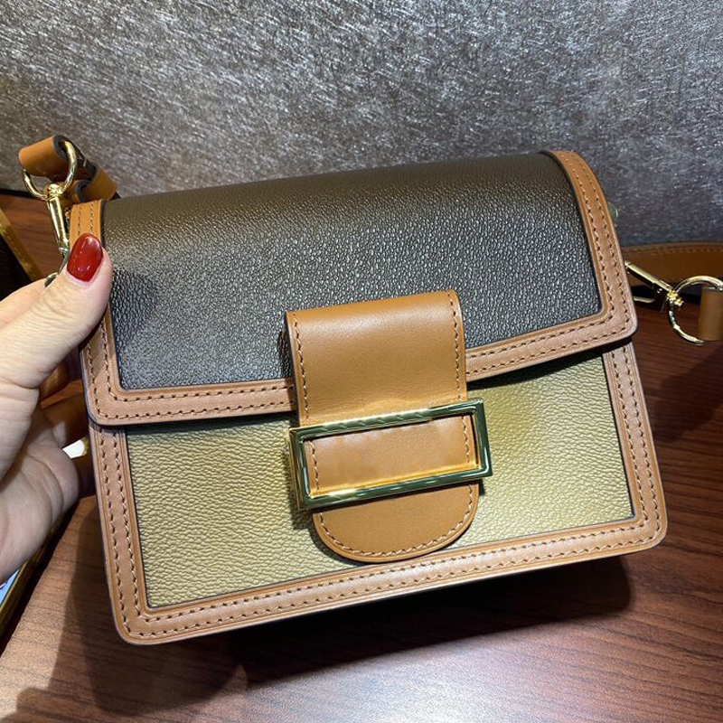 2022 Womens Shoulder Crossbody Bags High Quality Genuine Leather Letter Embossing Saddle Bag Luxury Leather Double Color Tote Designer Handbag Woman Coin Purse, Brown
2022 Womens Shoulder Crossbody Bags High Quality Genuine Leather Letter Embossing Saddle Bag Luxury Leather Double Color Tote Designer Handbag Woman Coin Purse, Brown