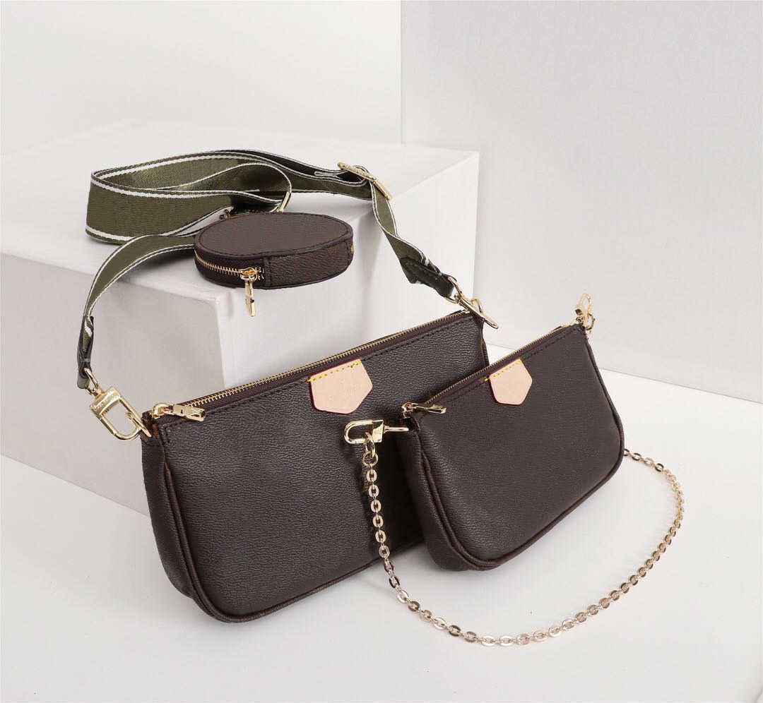Designer Luxury Favorite Bags Purses MULTI POCHETTE ACCESSORIES Women Brand Bag Three-Piece Suit Waist Pack Leather Shoulder Handbags Brown Handbag, Red strap
Designer Luxury Favorite Bags Purses MULTI POCHETTE ACCESSORIES Women Brand Bag Three-Piece Suit Waist Pack Leather Shoulder Handbags Brown Handbag, Red strap