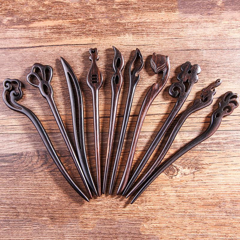 Hair Clips & Barrettes Natural Black Sandalwood Hairpins Women Girls Sticks Chopstick Shaped Pins Retro Stlye Jewelry AccessoriesHair
Hair Clips & Barrettes Natural Black Sandalwood Hairpins Women Girls Sticks Chopstick Shaped Pins Retro Stlye Jewelry AccessoriesHair