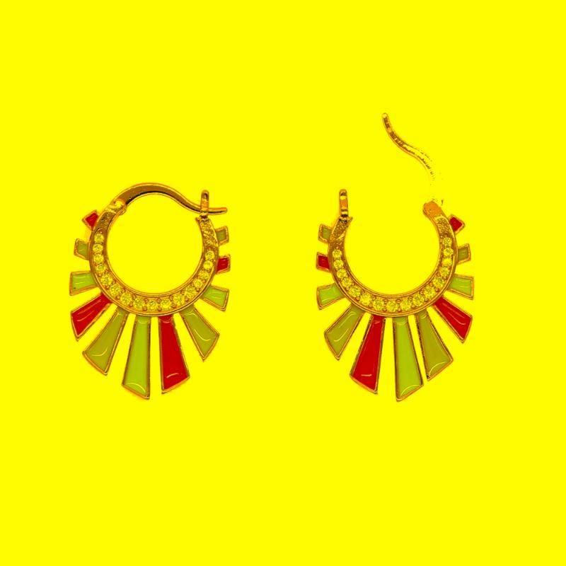 Hoop & Huggie Arrived Rainbow Enamel Women Ladies Wedding Earrings With Shiny Cz Spike Shape Fashion Charm Party Luxury Jewelry GiftsHoop
Hoop & Huggie Arrived Rainbow Enamel Women Ladies Wedding Earrings With Shiny Cz Spike Shape Fashion Charm Party Luxury Jewelry GiftsHoop