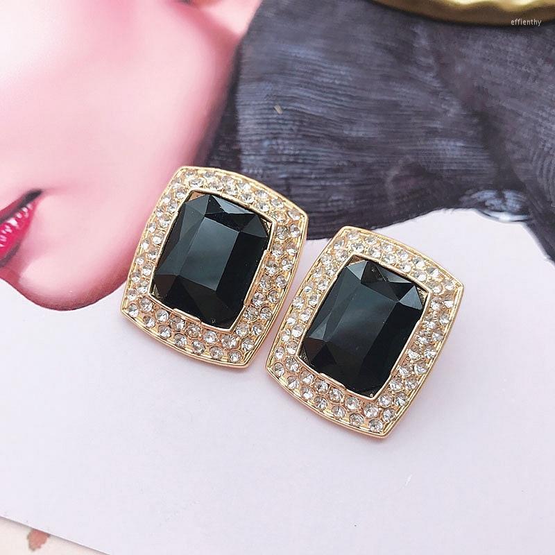 Stud Rectangle Black Glass Stones Earrings High Quality Party Exquisite Jewelry For WomenStud Effi22
Stud Rectangle Black Glass Stones Earrings High Quality Party Exquisite Jewelry For WomenStud Effi22