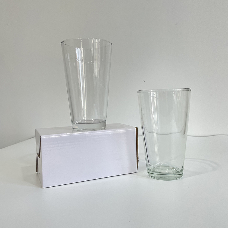 16oz Sublimation Glass Pint Cup Blank Clear Wine Glasses Beer Mug 
16oz Sublimation Glass Pint Cup Blank Clear Wine Glasses Beer Mug
