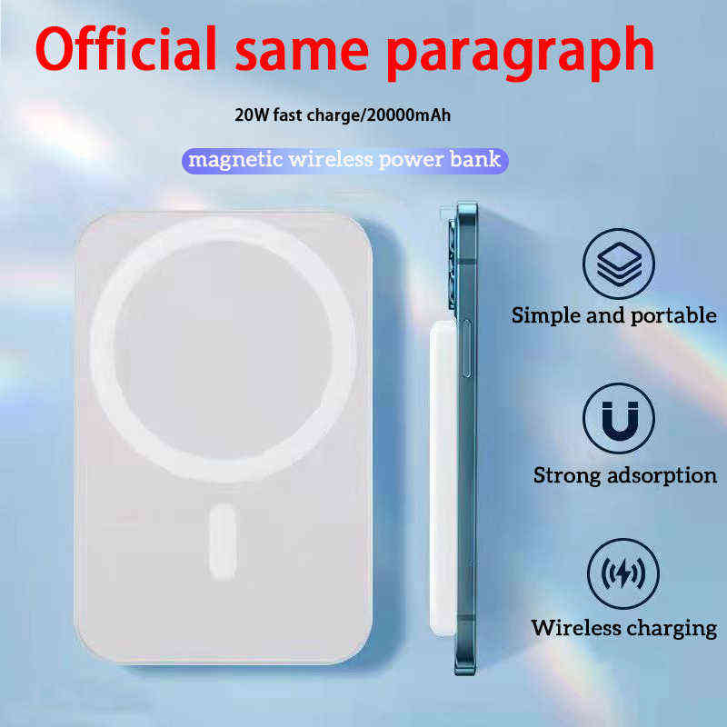 mAh Magnetic Power Bank Mini Portable Large Capacity Charger PDW Wireless Fast Charge External Battery for iPhone J220531
mAh Magnetic Power Bank Mini Portable Large Capacity Charger PDW Wireless Fast Charge External Battery for iPhone J220531