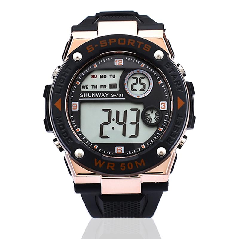 Wristwatches Fashion Men's Waterproof Multifunctional Luminous Watches Men Bracelet Watch Outdoor Sports Casual Style LED Digital ClockW, Black
Wristwatches Fashion Men's Waterproof Multifunctional Luminous Watches Men Bracelet Watch Outdoor Sports Casual Style LED Digital ClockW, Black