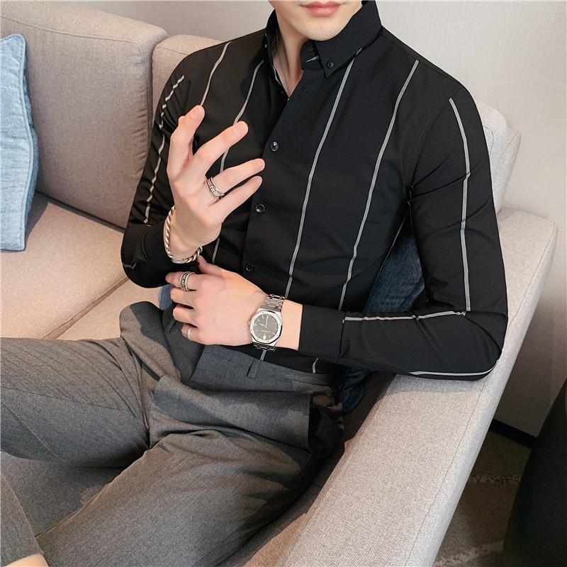 Men's Casual Shirts Plus Size 5XL-M Quality Business Formal Wear Long Sleeve Striped Men Clothing 2022 Slim Fit Tuxedo Chemise HommeMen's, Black
Men's Casual Shirts Plus Size 5XL-M Quality Business Formal Wear Long Sleeve Striped Men Clothing 2022 Slim Fit Tuxedo Chemise HommeMen's, Black