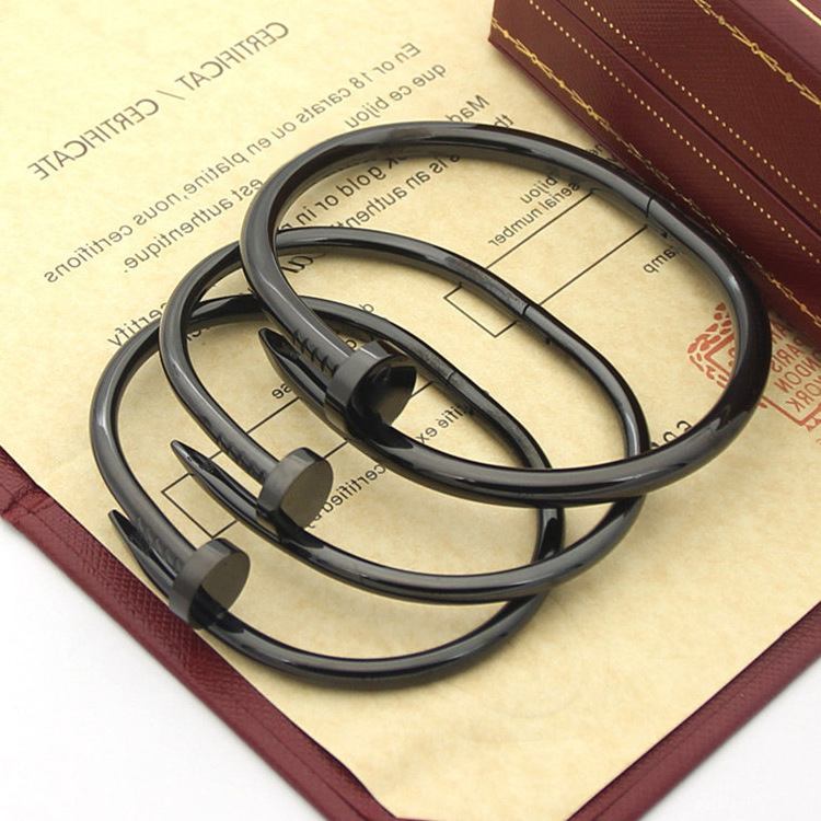 Jewelry Titanium Steel Black Nail Bracelet Couple Without Drill paracord bracelets green jade jewelry 925 sterling silver infinity
Jewelry Titanium Steel Black Nail Bracelet Couple Without Drill paracord bracelets green jade jewelry 925 sterling silver infinity