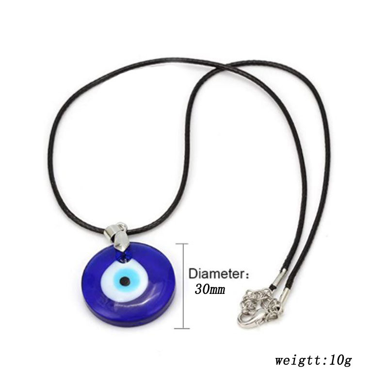 New Turkish Devil Eye Pendant Necklaces For Men Women Glass Blue Evil Eyes Necklaces Jewelry Gift Accessories In Bulk