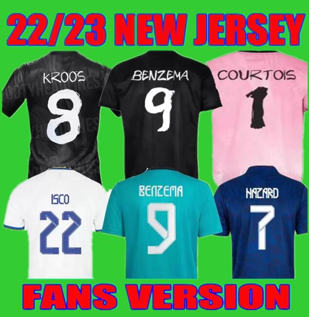 2022 2023 BENZEMA soccer jersey fans player version CAMAVINGA ALABA HAZARD ASENSIO MODRIC VINI JR camiseta football shirts 22 23 men kids kit set Y-3, Away
2022 2023 BENZEMA soccer jersey fans player version CAMAVINGA ALABA HAZARD ASENSIO MODRIC VINI JR camiseta football shirts 22 23 men kids kit set Y-3, Away