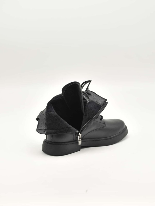Kids Side Zip Combat Boots SHE