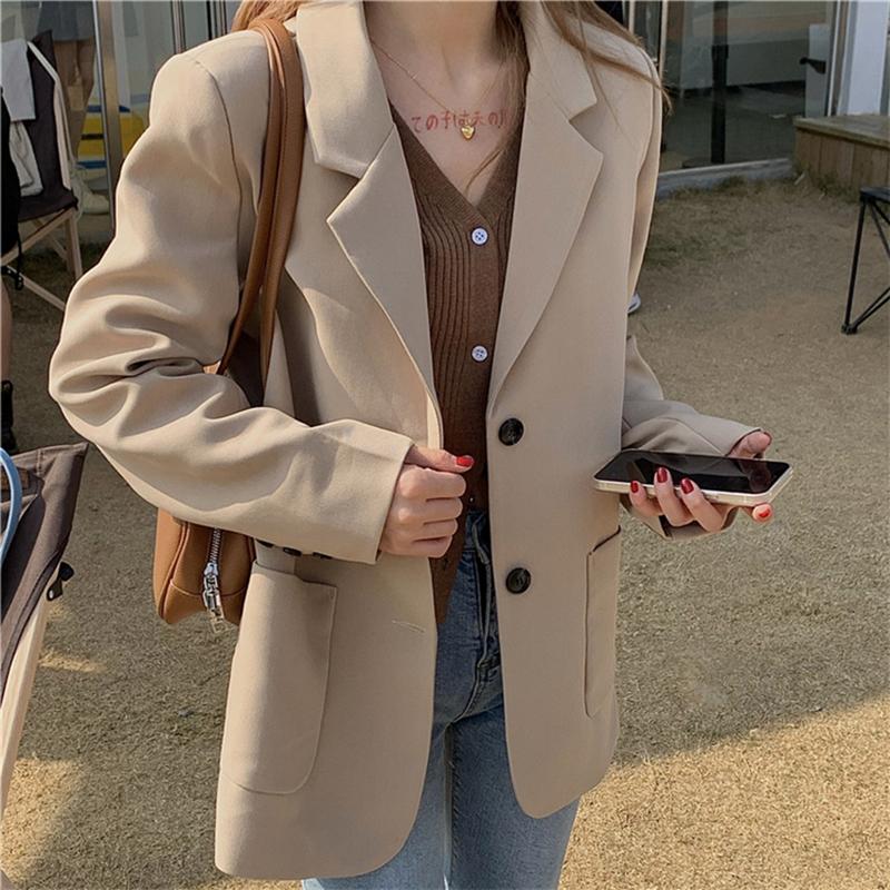 Women's Suits & Blazers Autumn Winter Women's Elegant Jackets Vintage Fashionable Pockets Office Oversized Lady TopsWomen's, Beige
Women's Suits & Blazers Autumn Winter Women's Elegant Jackets Vintage Fashionable Pockets Office Oversized Lady TopsWomen's, Beige