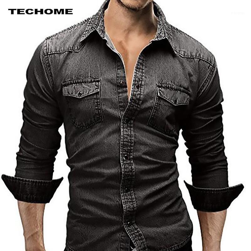 Men Demin Shirt Nice Spring Autumn Tide Style Fashion Slim Tight Casual Long Sleeved Cowboy Shirts Single Row Button Men's, Black
Men Demin Shirt Nice Spring Autumn Tide Style Fashion Slim Tight Casual Long Sleeved Cowboy Shirts Single Row Button Men's, Black