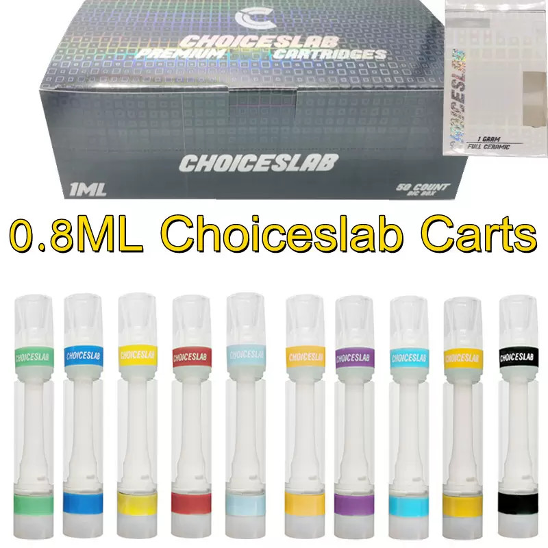 Choiceslab 0.8ML Full Ceramic Vape Pen Cartridges Packaging Snap on tops Atomizers Thick Oil Hologram Box 510 Thread Carts Battery Disposable Choices Vapes Empty
Choiceslab 0.8ML Full Ceramic Vape Pen Cartridges Packaging Snap on tops Atomizers Thick Oil Hologram Box 510 Thread Carts Battery Disposable Choices Vapes Empty