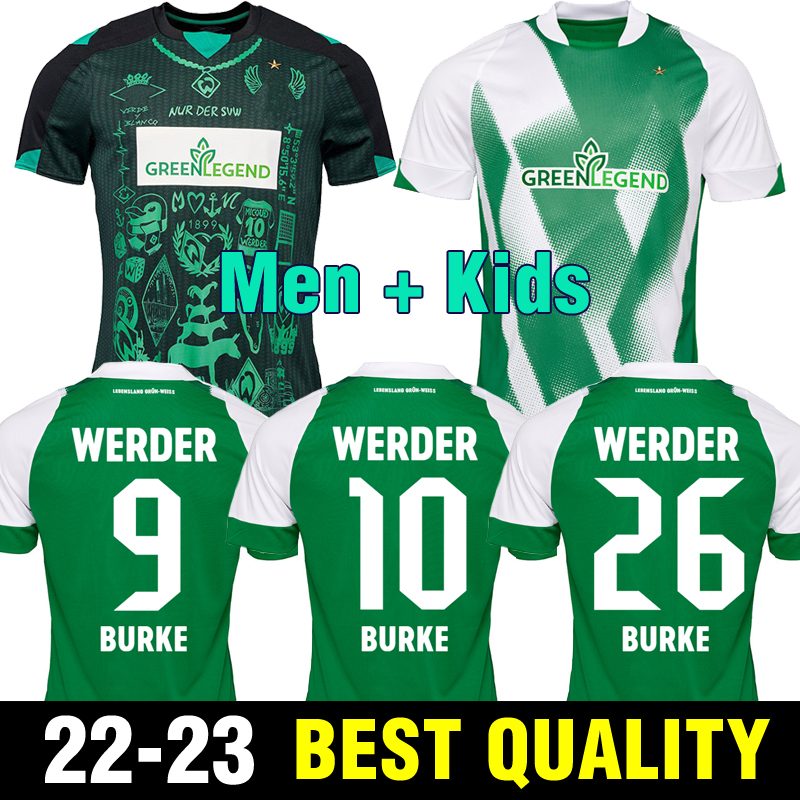 22 23 Werder Bremen SPECIAL SOCCER JERSEY Marvin Ducksch Leonardo Bittencourt BLACK GREEN 2 2022 2023 FRIEDL PIEPER FOOTBALL SHIRTS Men kids kit
22 23 Werder Bremen SPECIAL SOCCER JERSEY Marvin Ducksch Leonardo Bittencourt BLACK GREEN 2 2022 2023 FRIEDL PIEPER FOOTBALL SHIRTS Men kids kit