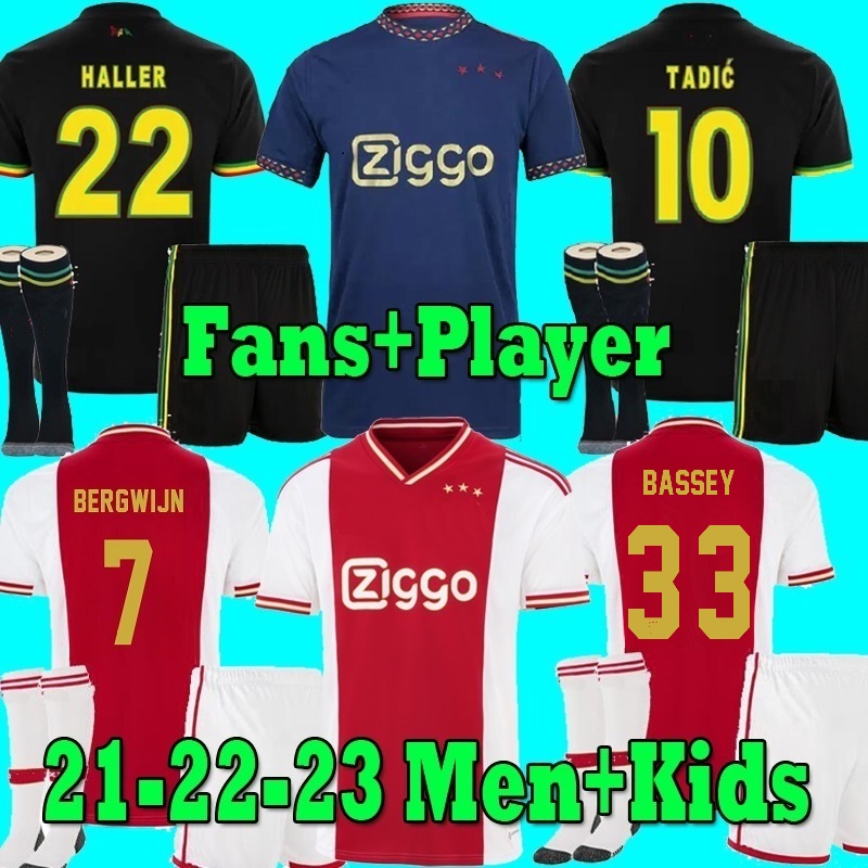 21 22 23 Bob Marley Soccer Jerseys TADIC BERGHUIS BASSEY Home away Third ANTONY ALVAREZ 2022 2023 AJAXS 3rd football shirt BERGWIJN men kids uniforms Fans Player
21 22 23 Bob Marley Soccer Jerseys TADIC BERGHUIS BASSEY Home away Third ANTONY ALVAREZ 2022 2023 AJAXS 3rd football shirt BERGWIJN men kids uniforms Fans Player