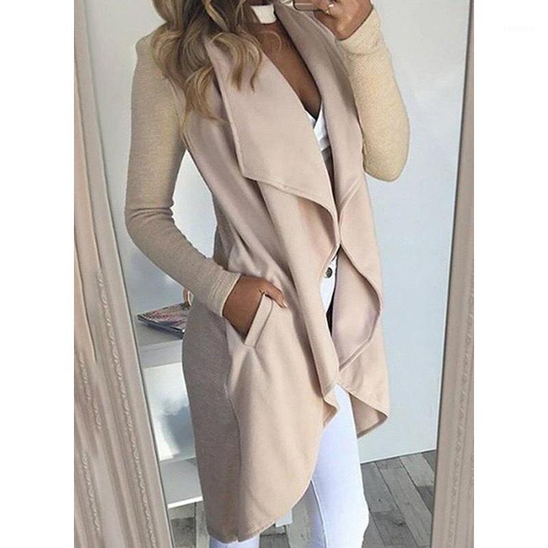 Autumn Women Trench Open Stitch Solid Color Long Sleeve V Neck Casual Big Lapel Slim Trenchcoat Cardigan Outerwear, Beige
Autumn Women Trench Open Stitch Solid Color Long Sleeve V Neck Casual Big Lapel Slim Trenchcoat Cardigan Outerwear, Beige