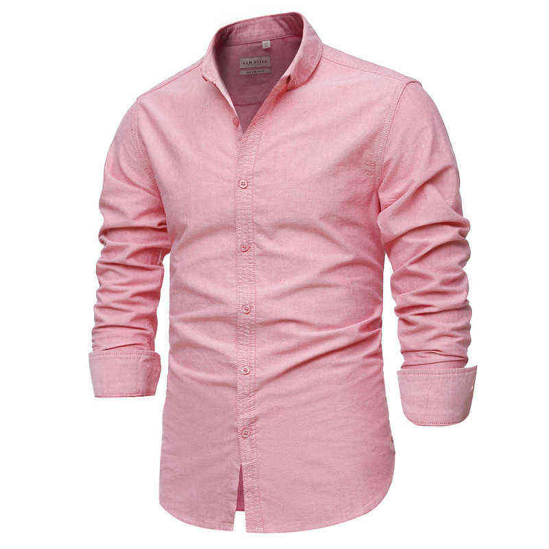 2021 Mens Shirts High Qualty 100% Cotton Oxford Shirt Man Business Casual Slim Fit Pink camisa social masculina Y220420, Wine red
2021 Mens Shirts High Qualty 100% Cotton Oxford Shirt Man Business Casual Slim Fit Pink camisa social masculina Y220420, Wine red