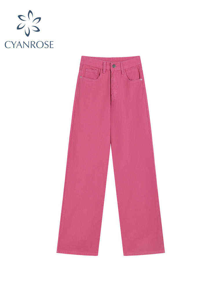 Women's Jeans Loose Retro High Street Korean Oversize Y2K Casual Denim Trousers Ladies Harajuku Straight Wide Leg Jean Pants T220728, Rose red
Women's Jeans Loose Retro High Street Korean Oversize Y2K Casual Denim Trousers Ladies Harajuku Straight Wide Leg Jean Pants T220728, Rose red