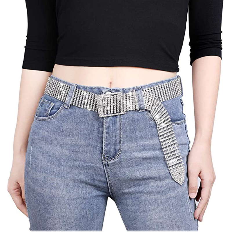 Women Diamond Waist Belt with Shiny Rhinestones Crystal Silver & Gold Sexy Accessory0613, Black
Women Diamond Waist Belt with Shiny Rhinestones Crystal Silver & Gold Sexy Accessory0613, Black