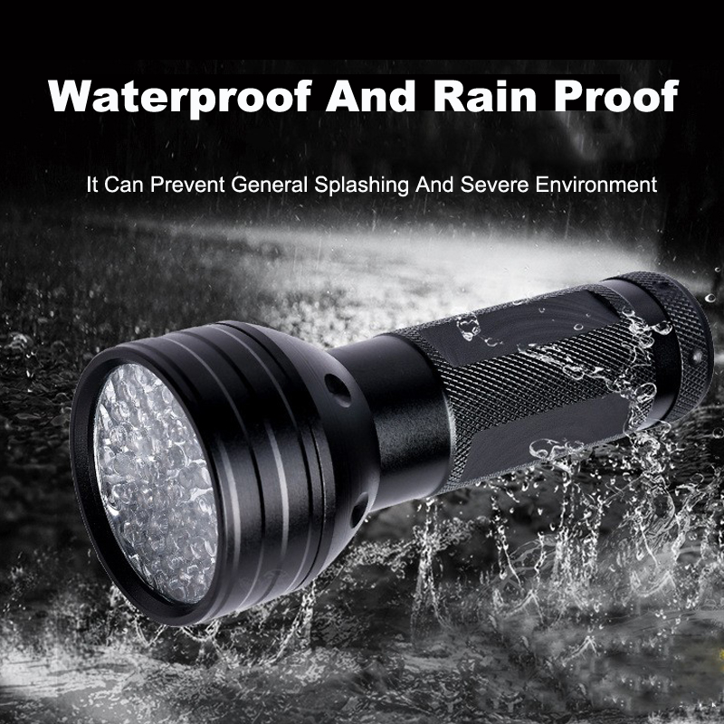 UV Flashlight Black Light, Torches UVLights 51 LED Matching with Pet Odor Eliminator Ultraviolet Blacklight Pet Urine Detector usalight