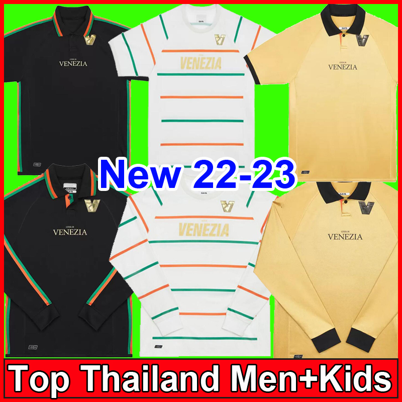 22 23 Venezia FC Soccer Jerseys home Black Away White Third Blue ARAMU FORTE Venice 2022 2023 BUSIO Football Shirts 3rd Men Kit set Uniform short LONG SLEEVE 999, 23 long away
22 23 Venezia FC Soccer Jerseys home Black Away White Third Blue ARAMU FORTE Venice 2022 2023 BUSIO Football Shirts 3rd Men Kit set Uniform short LONG SLEEVE 999, 23 long away