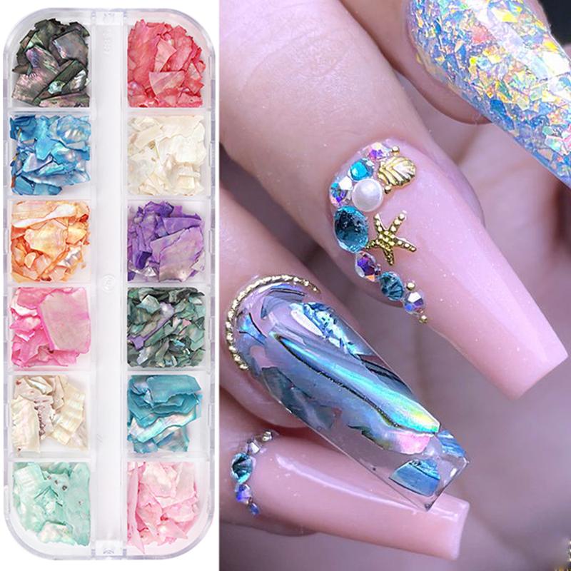 Nail Art Decorations Grids/Set Irregular 3D Seashell Abalone Slices Natural Mica Stone Fragment Polish DIY Manicure PailletteNail
Nail Art Decorations Grids/Set Irregular 3D Seashell Abalone Slices Natural Mica Stone Fragment Polish DIY Manicure PailletteNail