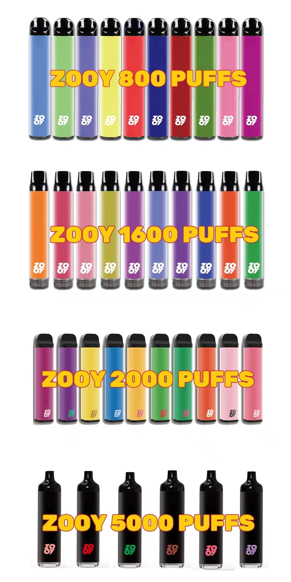 100% Original ZOOY Plus 800puffs Disposable E Cigarette Vapes Pen With 3.2ML Prefilled 5% Strength VS PUFFS BAR XXL 1600 2000 5000 Rechargeable battery Adjustable Air
100% Original ZOOY Plus 800puffs Disposable E Cigarette Vapes Pen With 3.2ML Prefilled 5% Strength VS PUFFS BAR XXL 1600 2000 5000 Rechargeable battery Adjustable Air