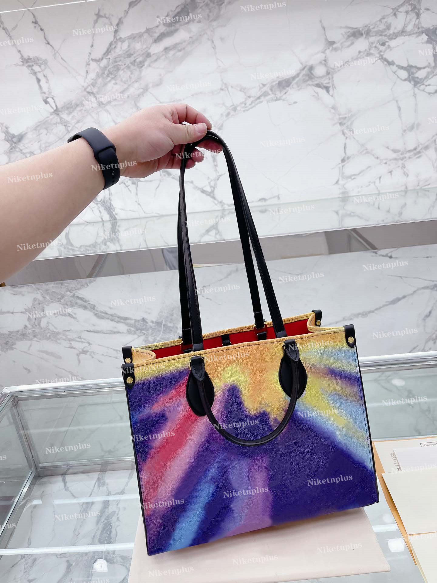 Onthego Totes Bags Large Capacity Handbags Graffiti Embossing Wallets Crossbody printing Rainbow Purses Women Multicolor Neon Shoulder Pocket 35cm, #1
Onthego Totes Bags Large Capacity Handbags Graffiti Embossing Wallets Crossbody printing Rainbow Purses Women Multicolor Neon Shoulder Pocket 35cm, #1