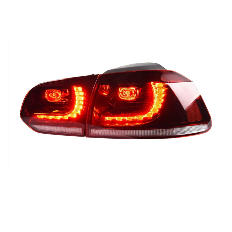 Cars Tail Light For VW Golf 6 Golf6 MK6 R20 2009-2012 Taillights LED DRL Running Lights Fog Lights Dynamic Signal Lamp