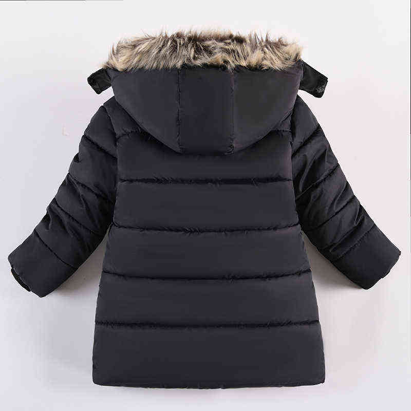 Boys Down Jackets 5-10 Year 2022 Winter Teenager Boy Thick Warm Cotton Hooded Jackets Outerwear Children Clothes Windbreaker Jackets J220718