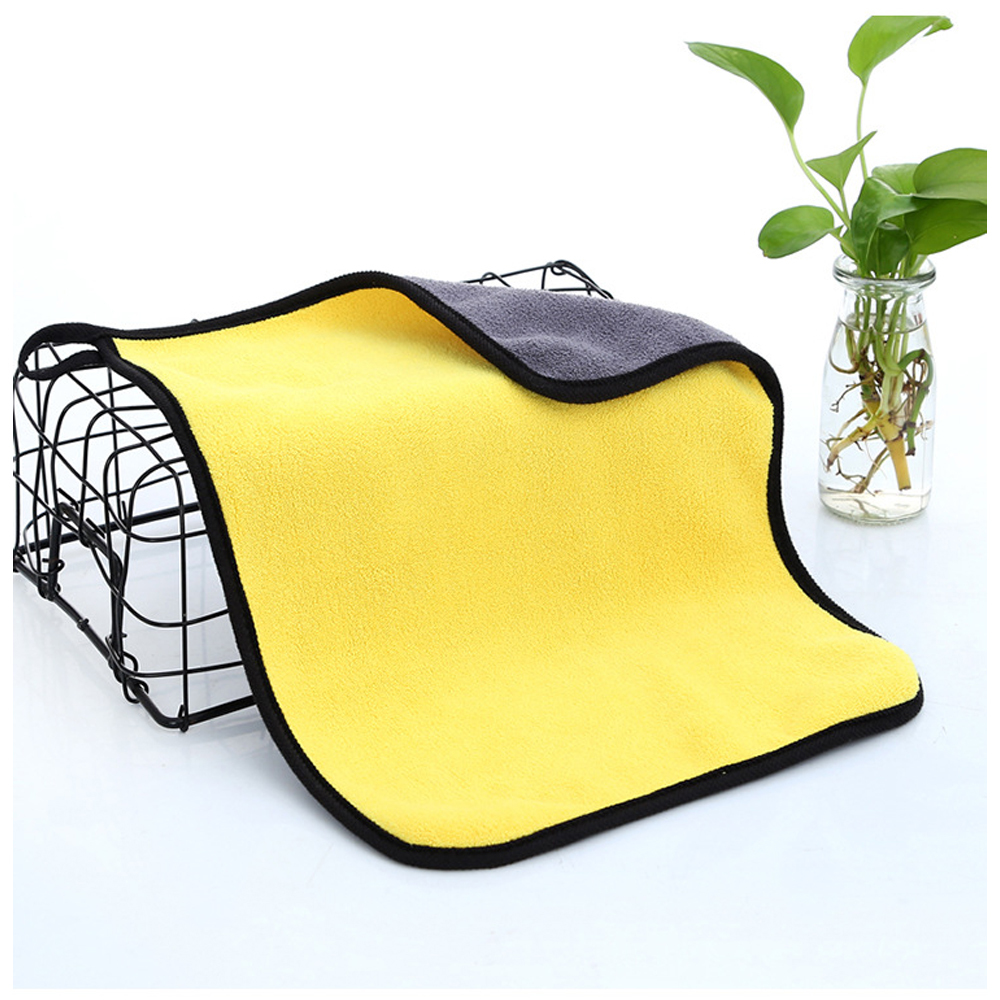 500GSM Super Absorption Car Wash Microfiber Towel Home Appliances Glass Cleaning Washing Clothes With High Density Coral Velvet