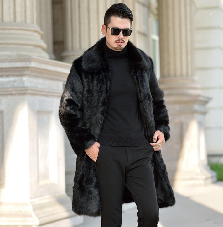 Autumn Long Faux Mink Leather Jacket Mens Winter Thicken Warm Fur Coat Men Jackets Black Jaqueta De Couro Fashion
Autumn Long Faux Mink Leather Jacket Mens Winter Thicken Warm Fur Coat Men Jackets Black Jaqueta De Couro Fashion