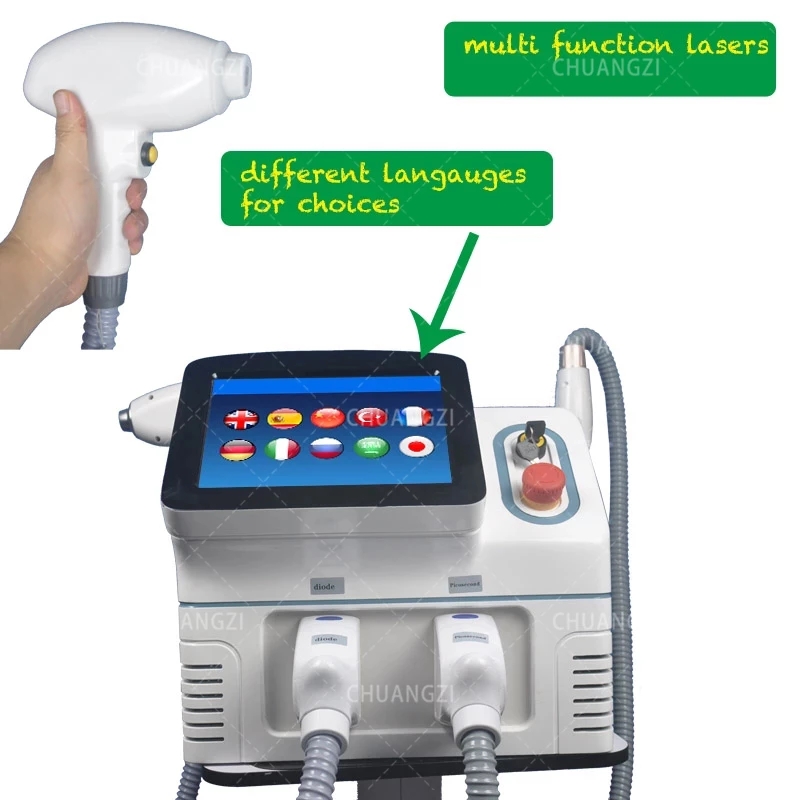 2022 Newest High Quality 2 in 1 808 Diode Laser Hair Removal 3 Wavelength 755nm 808nm 1064nm Pico Permanent
2022 Newest High Quality 2 in 1 808 Diode Laser Hair Removal 3 Wavelength 755nm 808nm 1064nm Pico Permanent