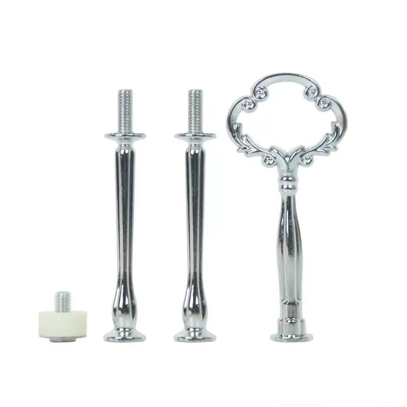 Bronze Color Wedding wer Shape Mini 3 Tier Metal Cupcake Fitting Wholesale Fancy Cake Stand Rods FY3716