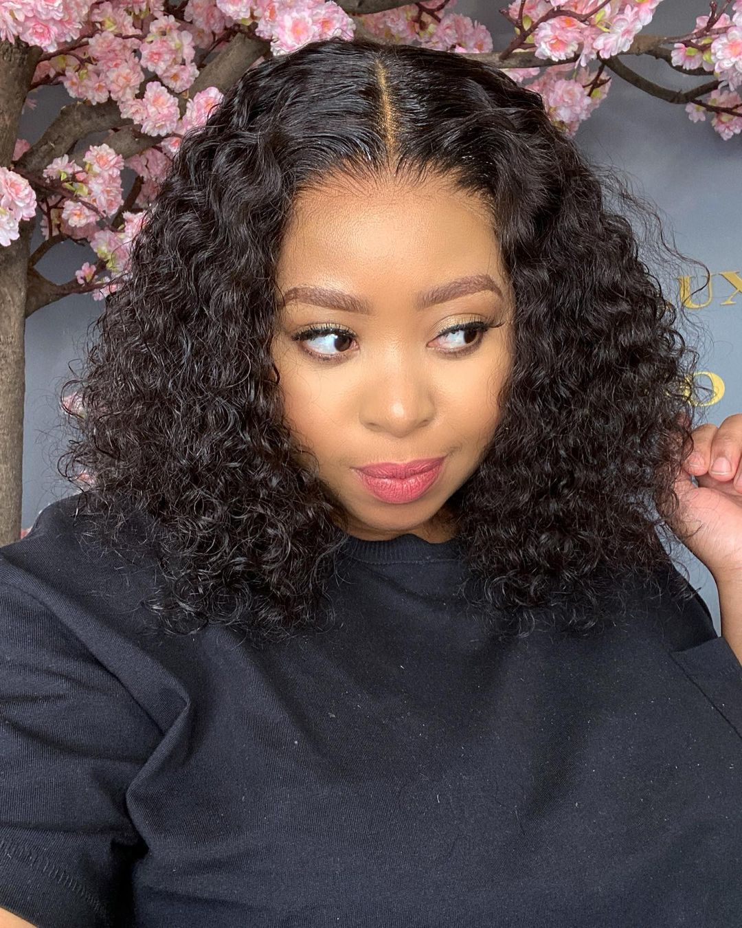 Brazilian Deep Wave 150% Lace Frontal Bob Wigs Pre Plucked Human Hair natural Curly Short hd front Wig For Black Women