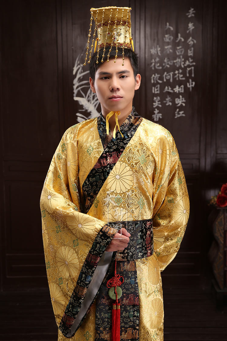 Men Ancient China Ethnic Clothing Han Tang Dynasty Emperor Traditional Robe Tv Movie Performance Clothing Handsome Prince Hanfu Costume