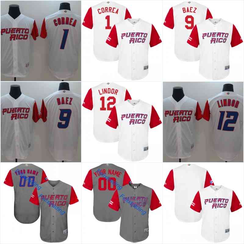 2017 Puerto Rico World Baseball Classic Jerseys 1 Carlos Correa 4 Yadier Molina 9 Javier Baez 12 Lindor 15 Carlos Beltran Baseball Jersey
2017 Puerto Rico World Baseball Classic Jerseys 1 Carlos Correa 4 Yadier Molina 9 Javier Baez 12 Lindor 15 Carlos Beltran Baseball Jersey