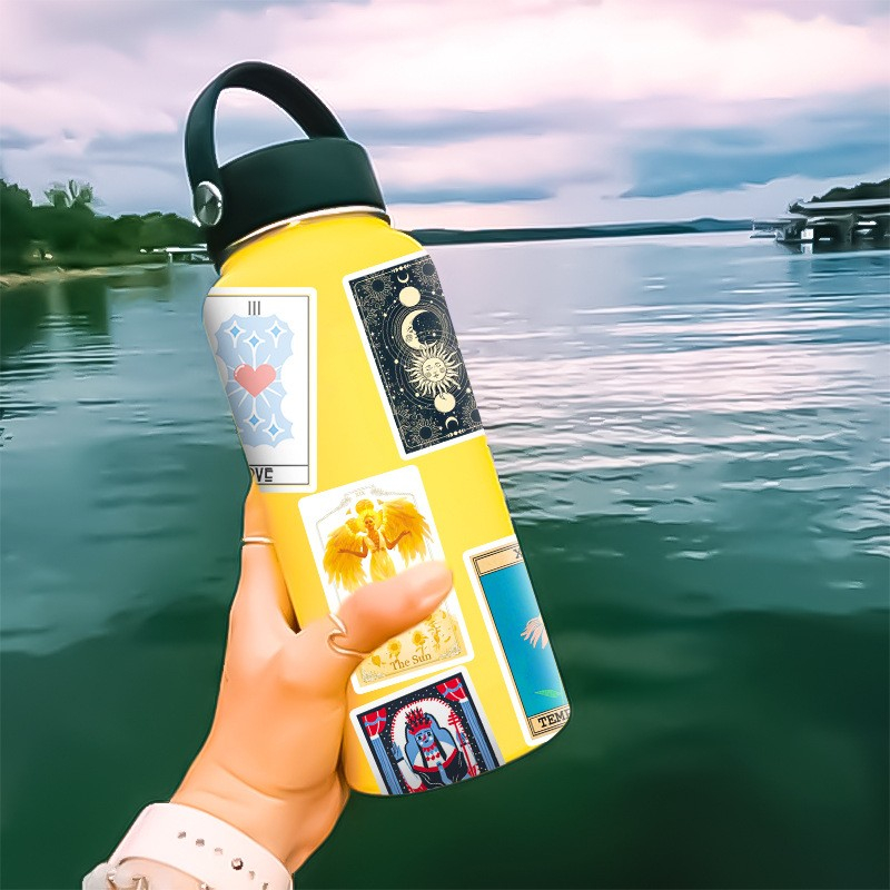 50Pcs Tarot Card Stickers Prediction Card Graffiti Kids Motorcycle Skateboard Bicycle Decal