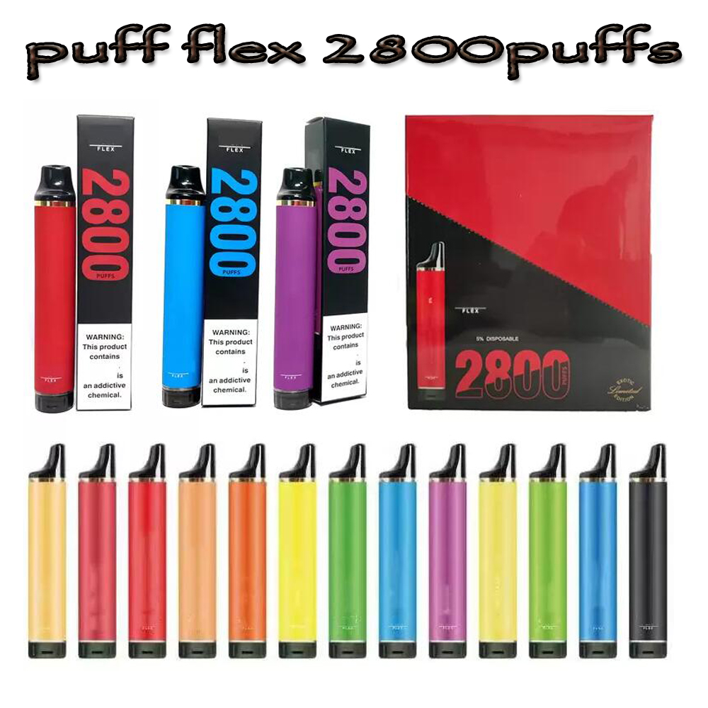 Puff Flex Bars disposable vape pen E Cigarette kits 2800 puffs 10ML prefilled VS Flow XXL Plus elux legend Elf Bar
Puff Flex Bars disposable vape pen E Cigarette kits 2800 puffs 10ML prefilled VS Flow XXL Plus elux legend Elf Bar